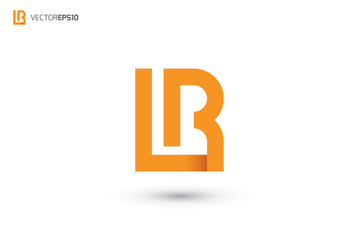 Fototapeta premium BR Logo or LR Logo