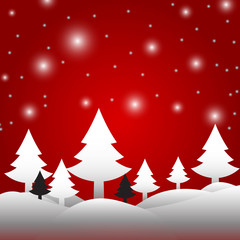 Obraz premium Christmas greeting card. Vector illustration.