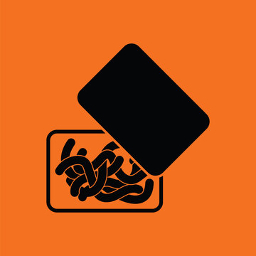 Icon of worm container