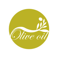 olive oil label design text icon vector illustration eps 10