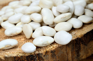 Fototapeta na wymiar beans on table