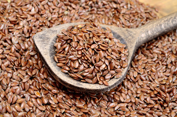flax seed on table