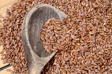 flax seed on table
