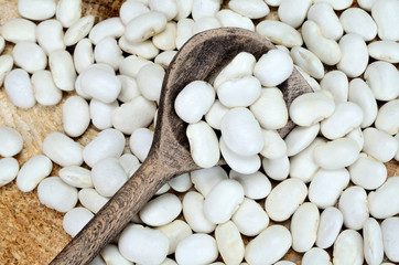 white beans on table