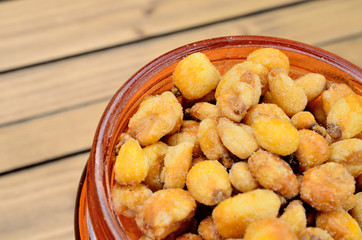 corn on table
