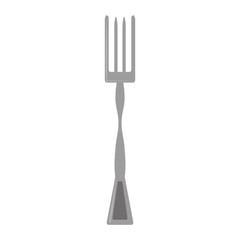 fork steel silver kitchen icon vector illustration eps 10