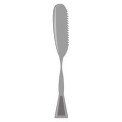 knife silver steel utensil kitchen vector illustration eps 10