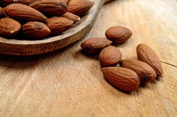 almond on table