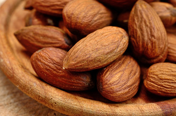 almond in dish on table