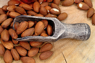 almond on table