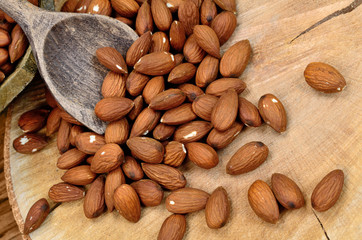 almond on table