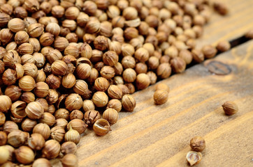 coriander on table