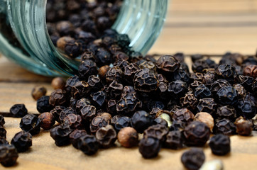 peppercorn on table