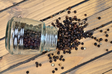 peppercorn on table