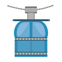 ropeway cabine gondola vacation travel vector illustration eps 10