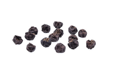 Peppercorns, Black peppercorn isolated on white background