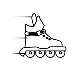 roller skate sport healthy icon vector illustration eps 10
