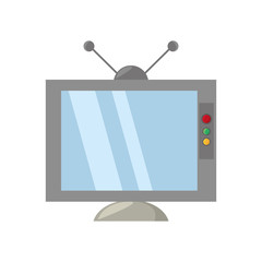 retro television antenna monitor vector illustration eps 10