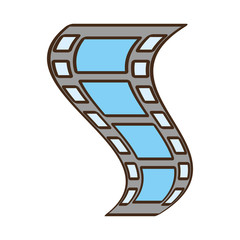 cartoon film strip negative vector illustration eps 10