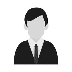 Man icon. Male avatar person people and human theme. Isolated design. Vector illustration