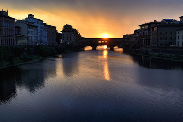 Fototapeta na wymiar Florence Old Bridge VI / Tuscany My city My love