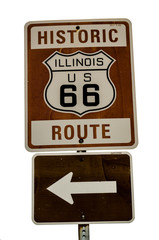 Illinois Route 66 Sign 