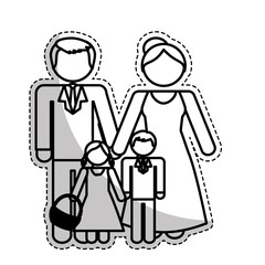 traditional family icon image vector illustration design 