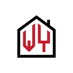 simple initial logo pentagon house