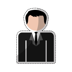 Fototapeta na wymiar man in suit icon image vector illustration design 