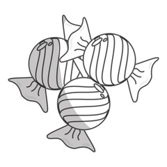 wrapped candy icon image vector illustration design 