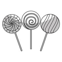 candy lollipop icon image vector illustration design 