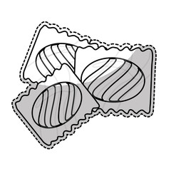 wrapped candy icon image vector illustration design 