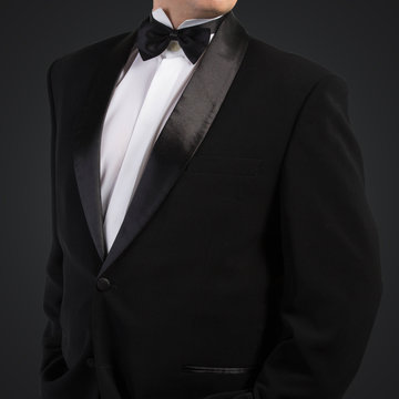 Sexy Men In Tuxedo And Bow 