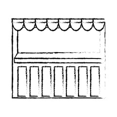 store stand icon image vector illustration design 