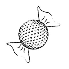 wrapped candy icon image vector illustration design 