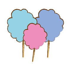 cotton candy icon image vector illustration design 