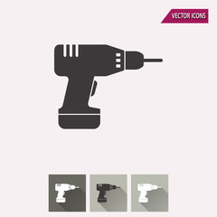 Drill - vector icon.