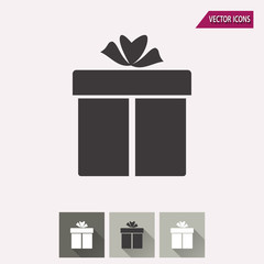 Gift Box - vector icon.
