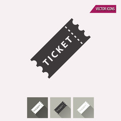 Obraz premium Ticket - vector icon.