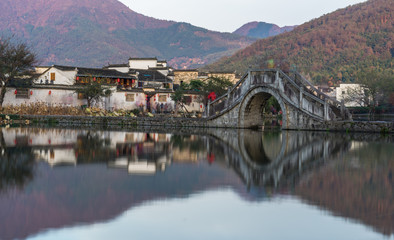 Obraz premium view shot from Anhui old village,Hong Cun in China.