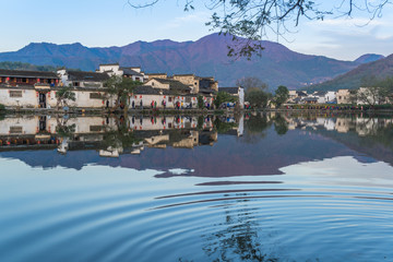 Obraz premium view shot from Anhui old village,Hong Cun in China.