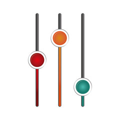 settings regulators icon image vector illustration design 