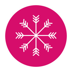snowflake button icon image vector illustration design 