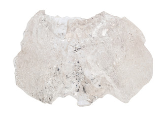 Danburite stone isolated on white