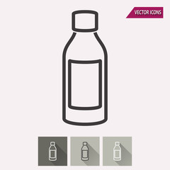 Medicine bottle - vector icon.