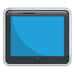 tablet digital device icon image vector illustration design 