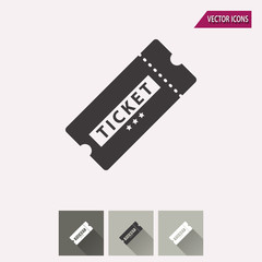 Obraz premium Ticket - vector icon.