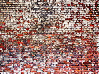 detail of ancient brick wall