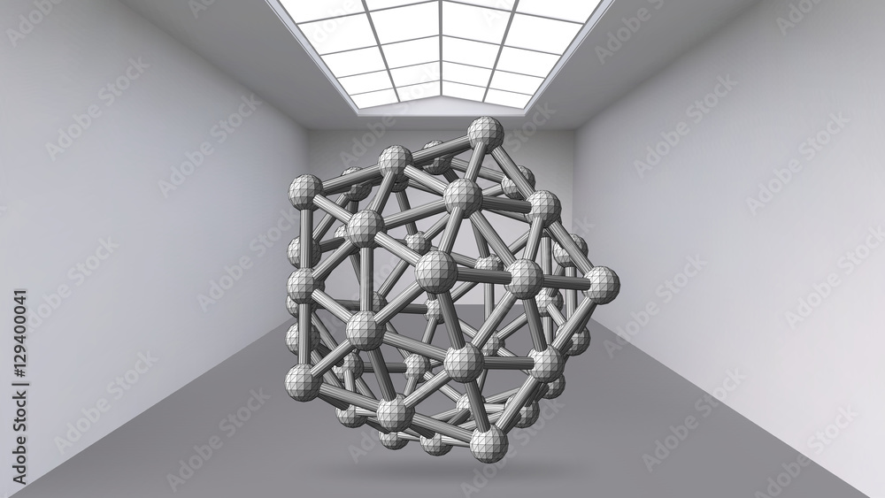 Poster abstract creative concept vector background of geometric shapes the lines connected to points in the