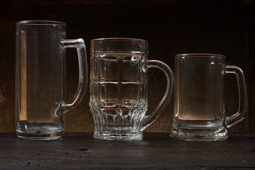 Empty beer glass